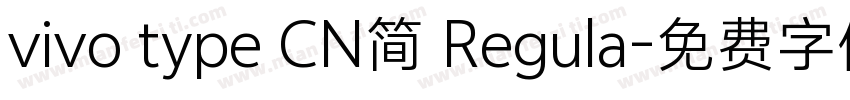 vivo type CN简 Regula字体转换